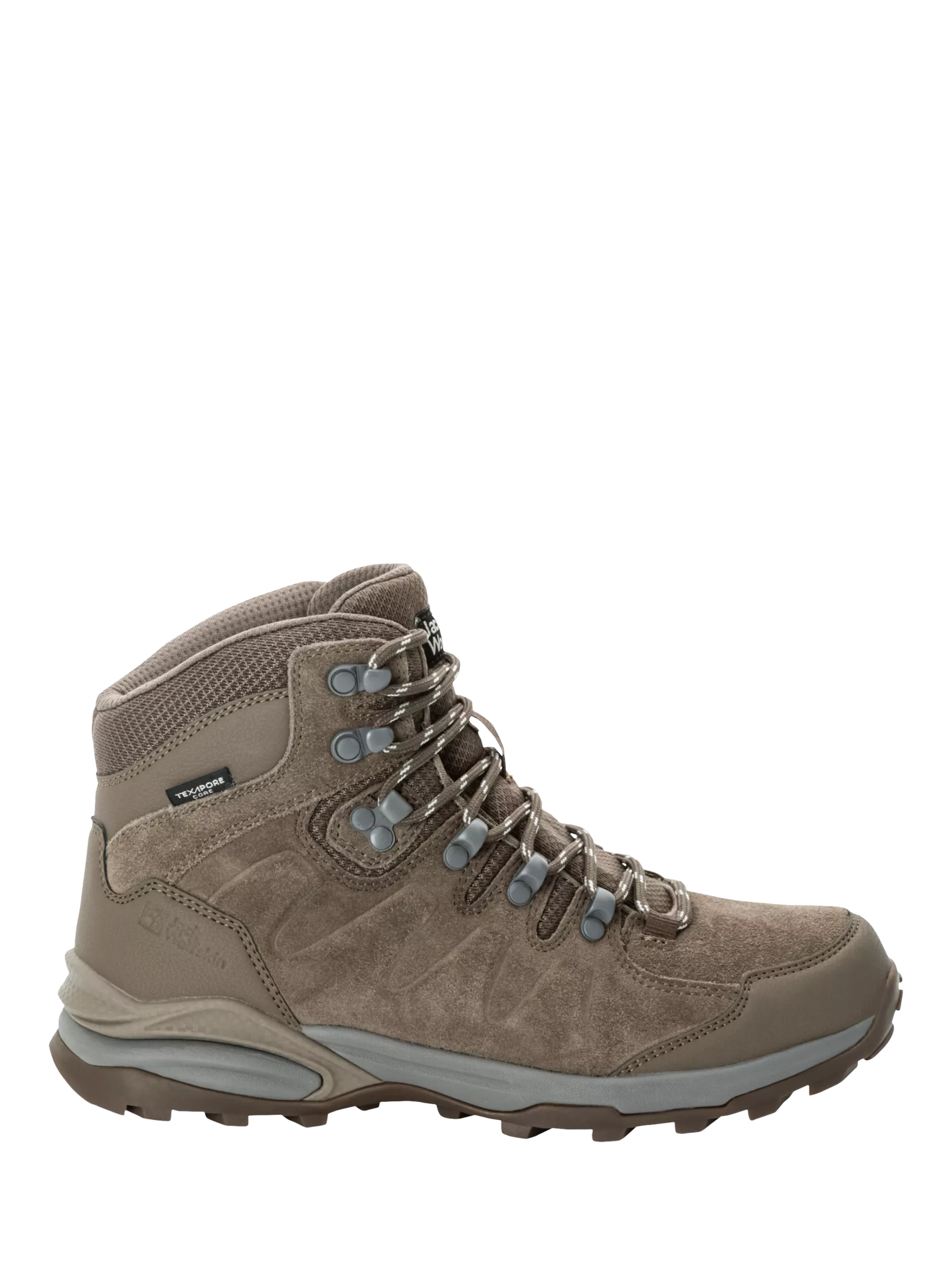 Jack Wolfskin Refugio Texapore Waterproof Mid Hiking Boots Chestnut