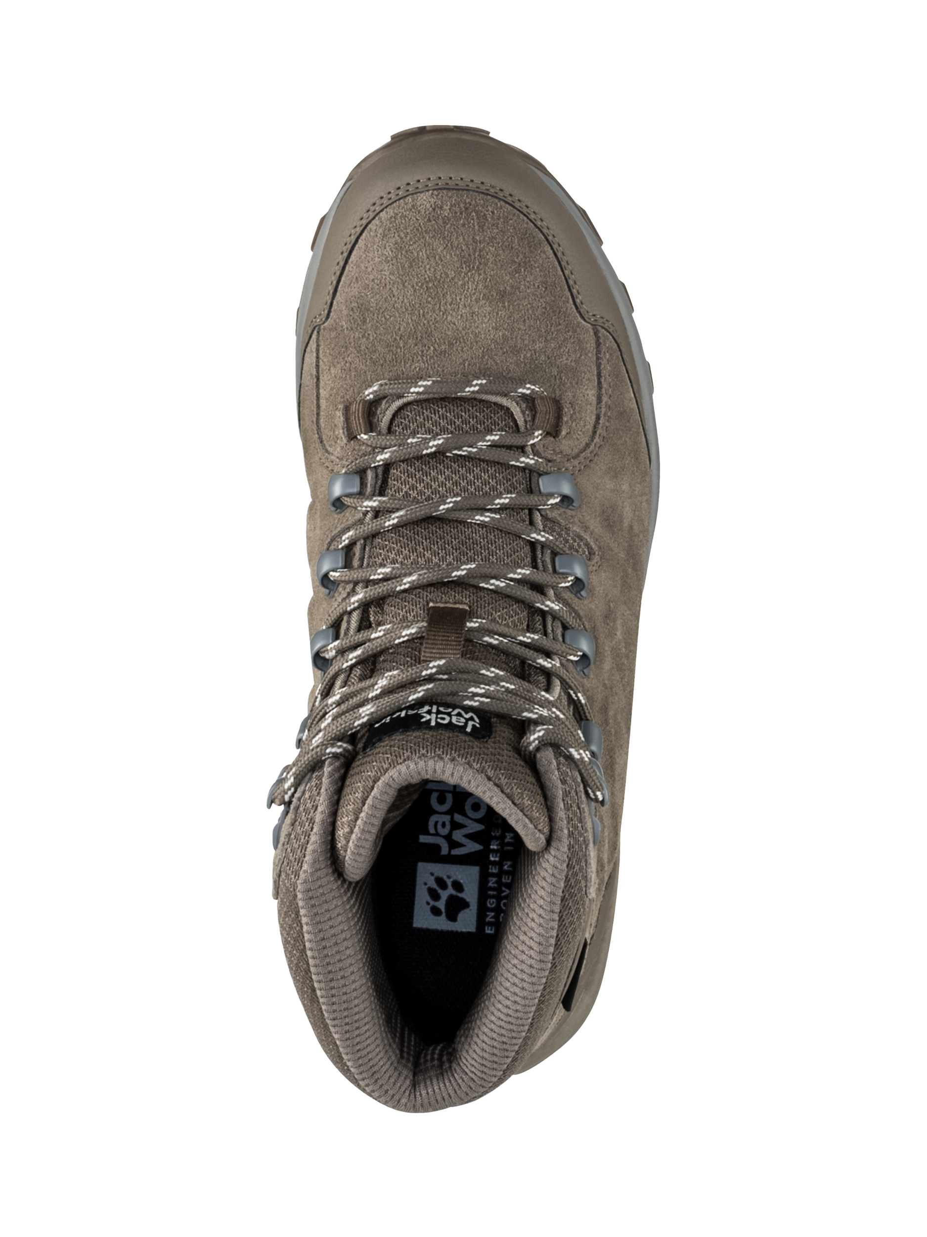 Product image 5 of 6, which shows Jack Wolfskin Refugio Texapore Waterproof Mid Hiking Boots, Chestnut, 4