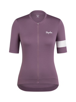 Rapha Women's Core Cycling Jersey, Amethyst/White, Amethyst/White