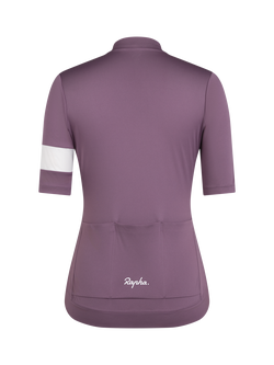 Rapha Women's Core Cycling Jersey, Amethyst/White - view 2, Amethyst/White