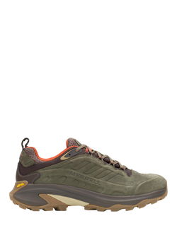 Merrell Moab Speed 2 Men's Leather Waterproof Hiking Shoes, Olive, Olive