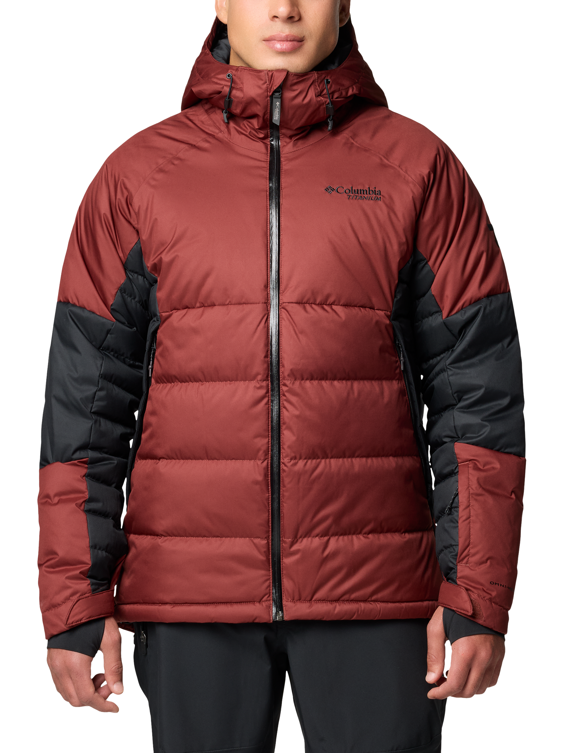 Columbia Roaring Insulated Waterproof Ski Jacket, Spice/Black