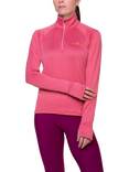 Ronhill Long Sleeve Half Zip Thermal Mid-Layer Running Top, Salsa/Mango