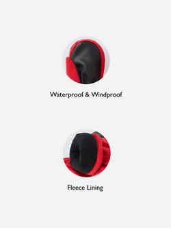 John Lewis Kids' Ski Mittens - view 2, Red