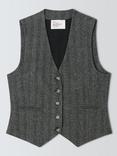 Leon & Harper Valet Wool Waistcoat, Grey
