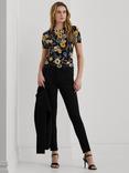 Lauren Ralph Lauren Eyelah Floral Top, Black/Multi