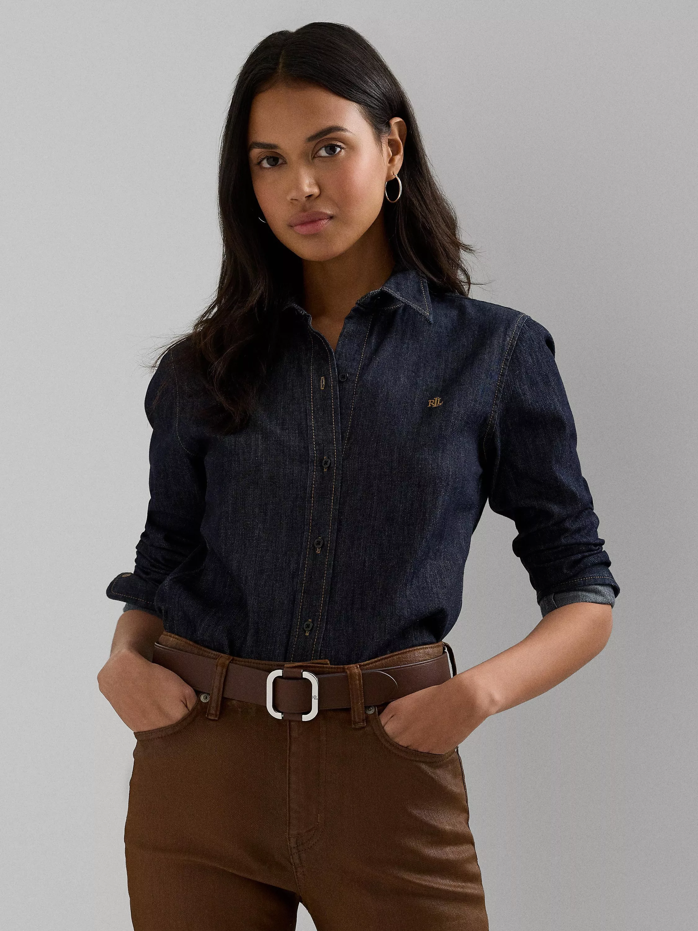 Ralph lauren denim shirt ladies best sale