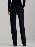 Lauren Ralph Lauren Ivelisse Wool Blend Trousers, Navy/Cream