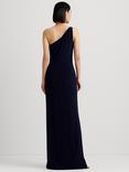 Lauren Ralph Lauren Belina Asymmetric Maxi Dress, Lighthouse Navy