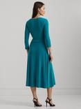 Lauren Ralph Lauren Carlyna Jersey Dress, Turquoise Sky