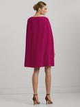 Lauren Ralph Lauren Petra Cape Dress, Fuchsia Berry