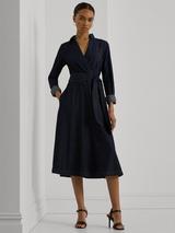 Lauren ralph lauren faux wrap dress on sale