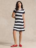 Lauren Ralph Lauren Cable Knit Dress, Navy/White