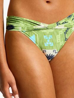 Seafolly Kasbah Twist Hipster Swim Brief, Sage Sage, Sage Sage