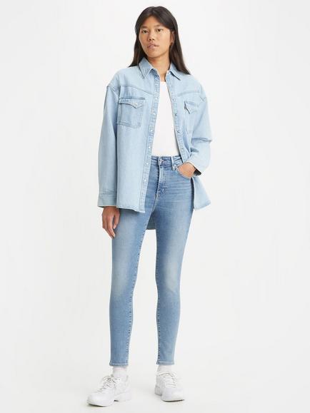 Levi's 721 High Waist Skinny Jeans, Blue Wave Light, Blue Wave Light