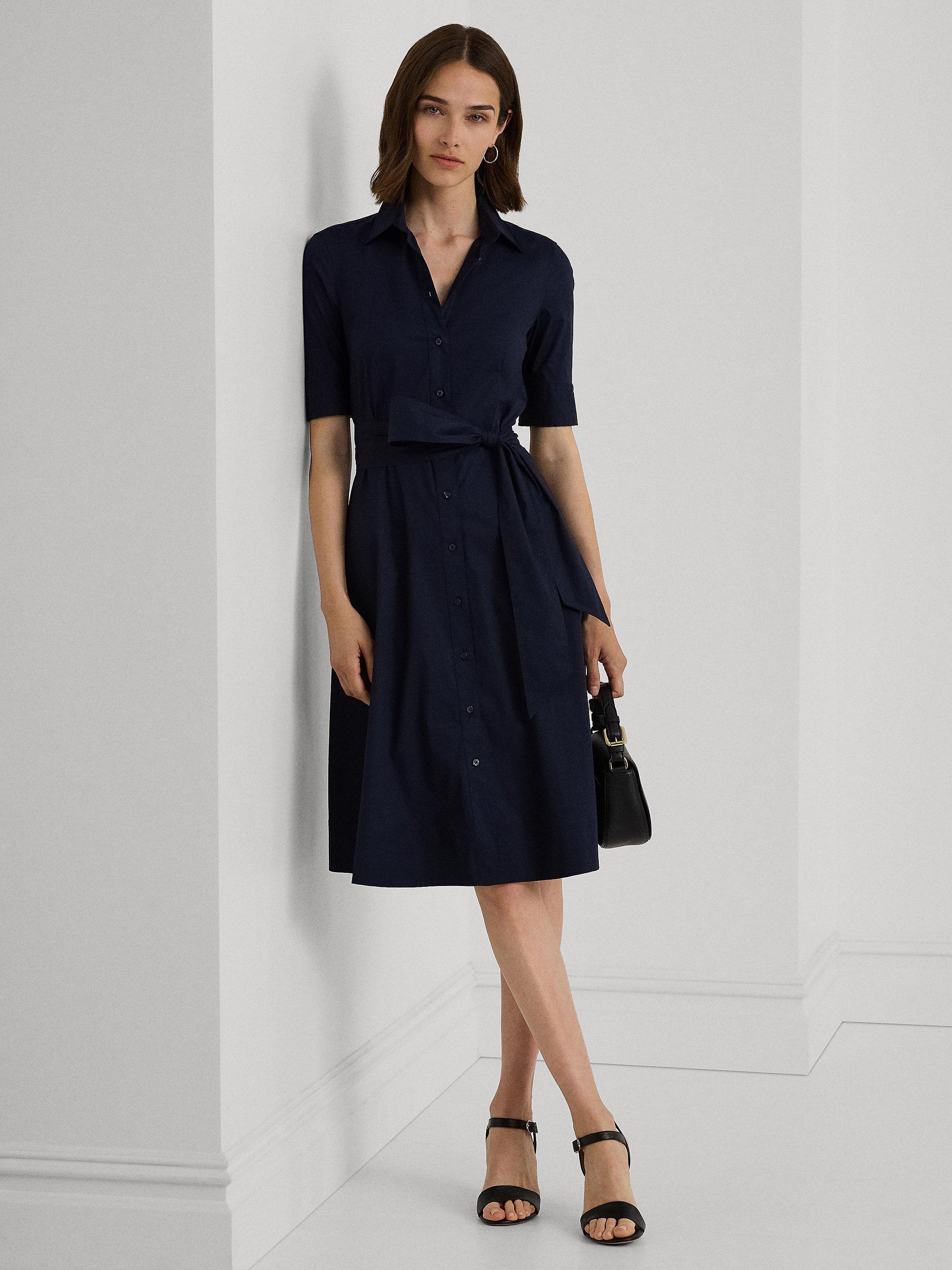 Lauren navy dress best sale