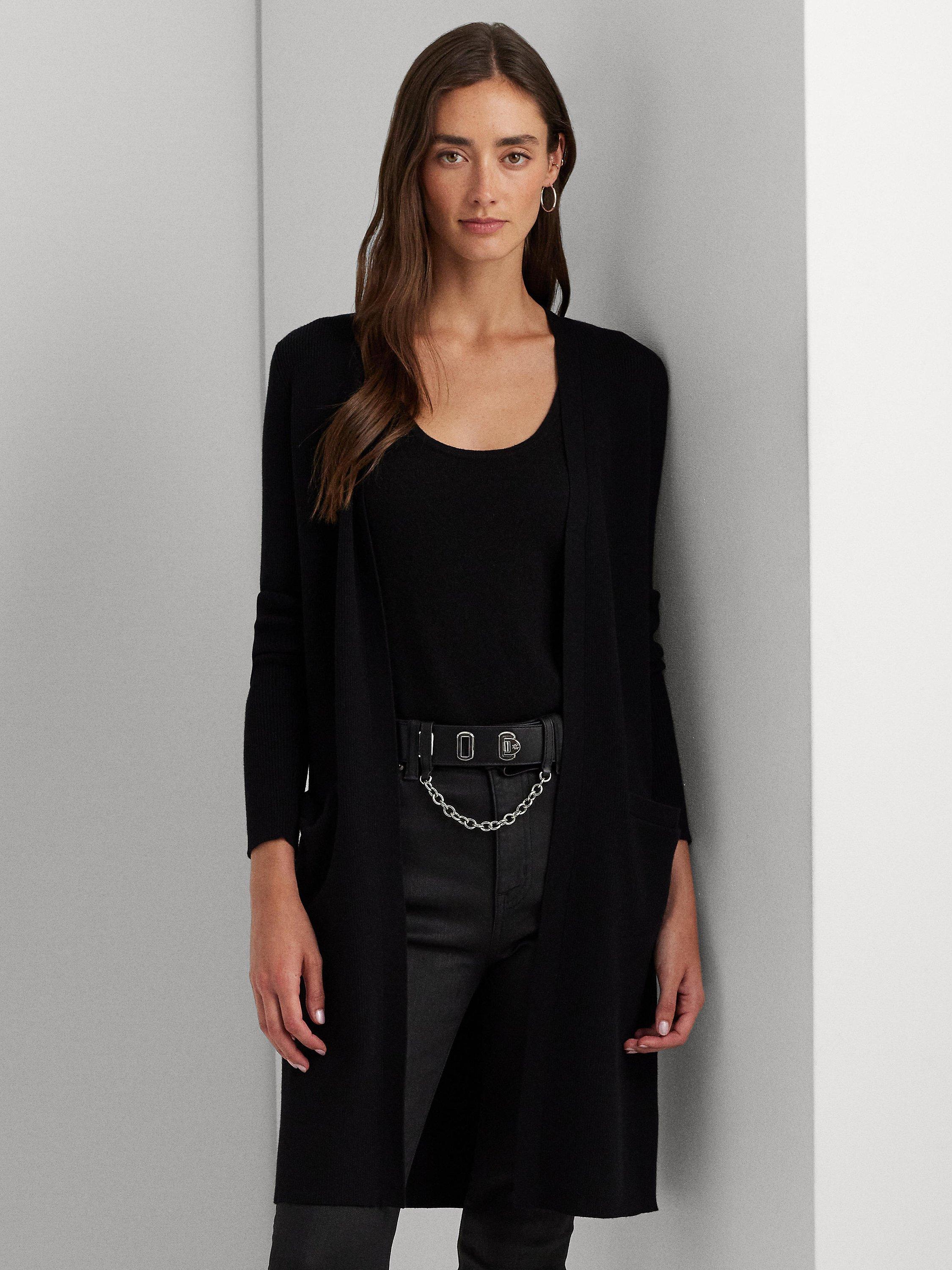 Lauren Ralph Lauren Kamrun Cardigan Polo Black