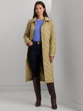 Lauren Ralph Lauren Quilted Long Coat, Birch Tan