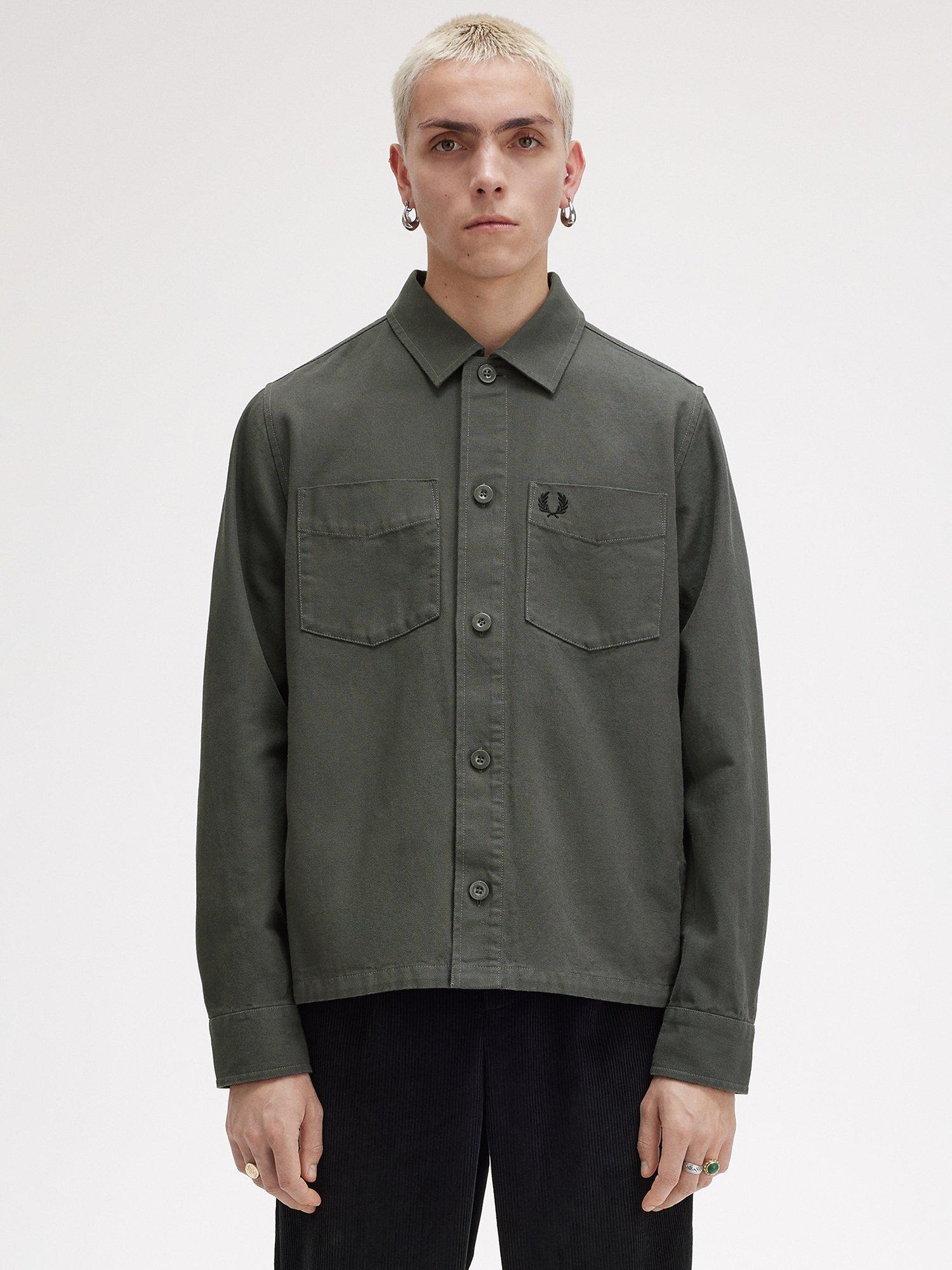 Brush canvas overshirt store