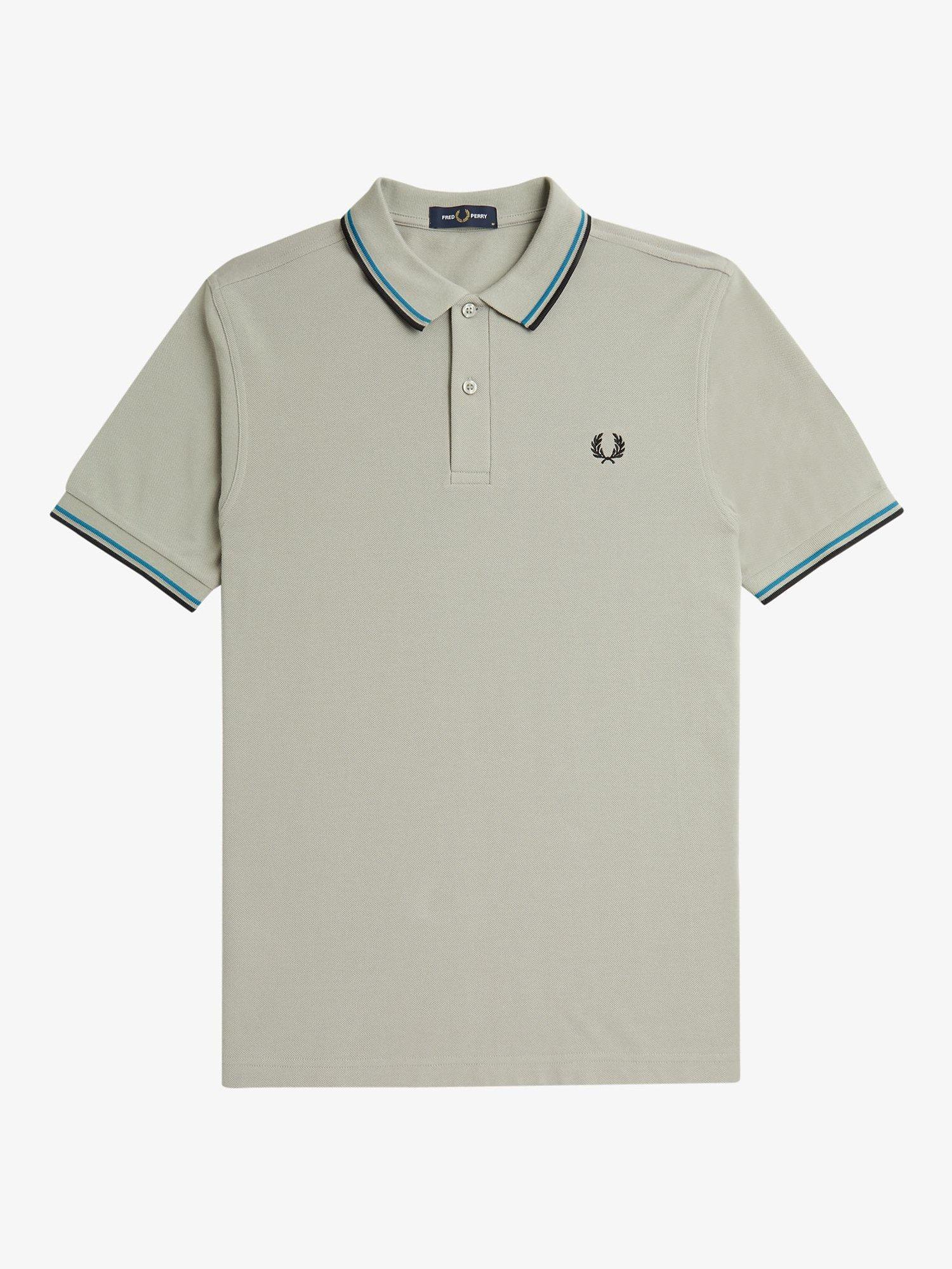 Fred Perry The Twin Tipped Short Sleeve T Shirt Limestone Black