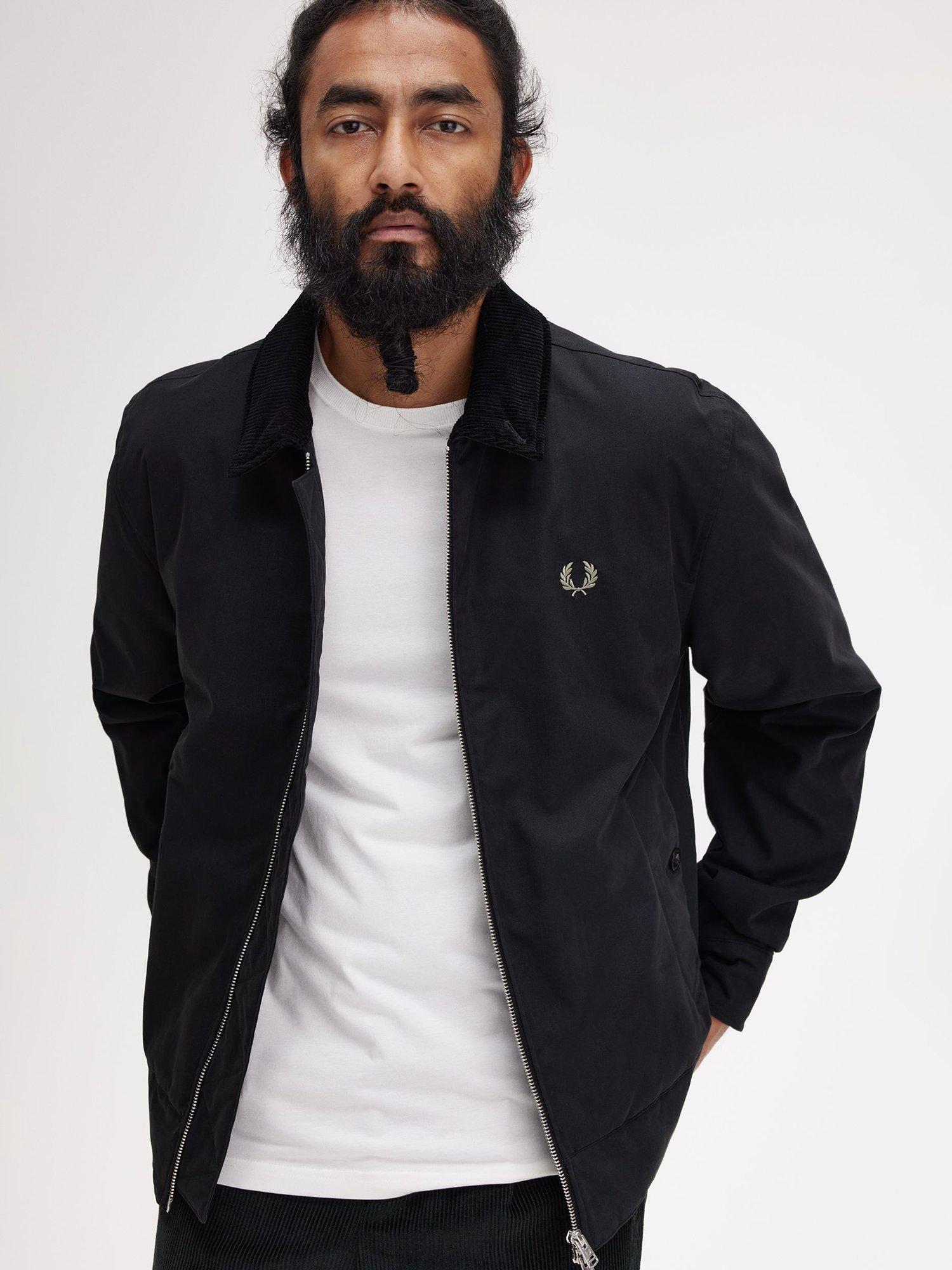 Fred Perry Caban Cotton Jacket Black