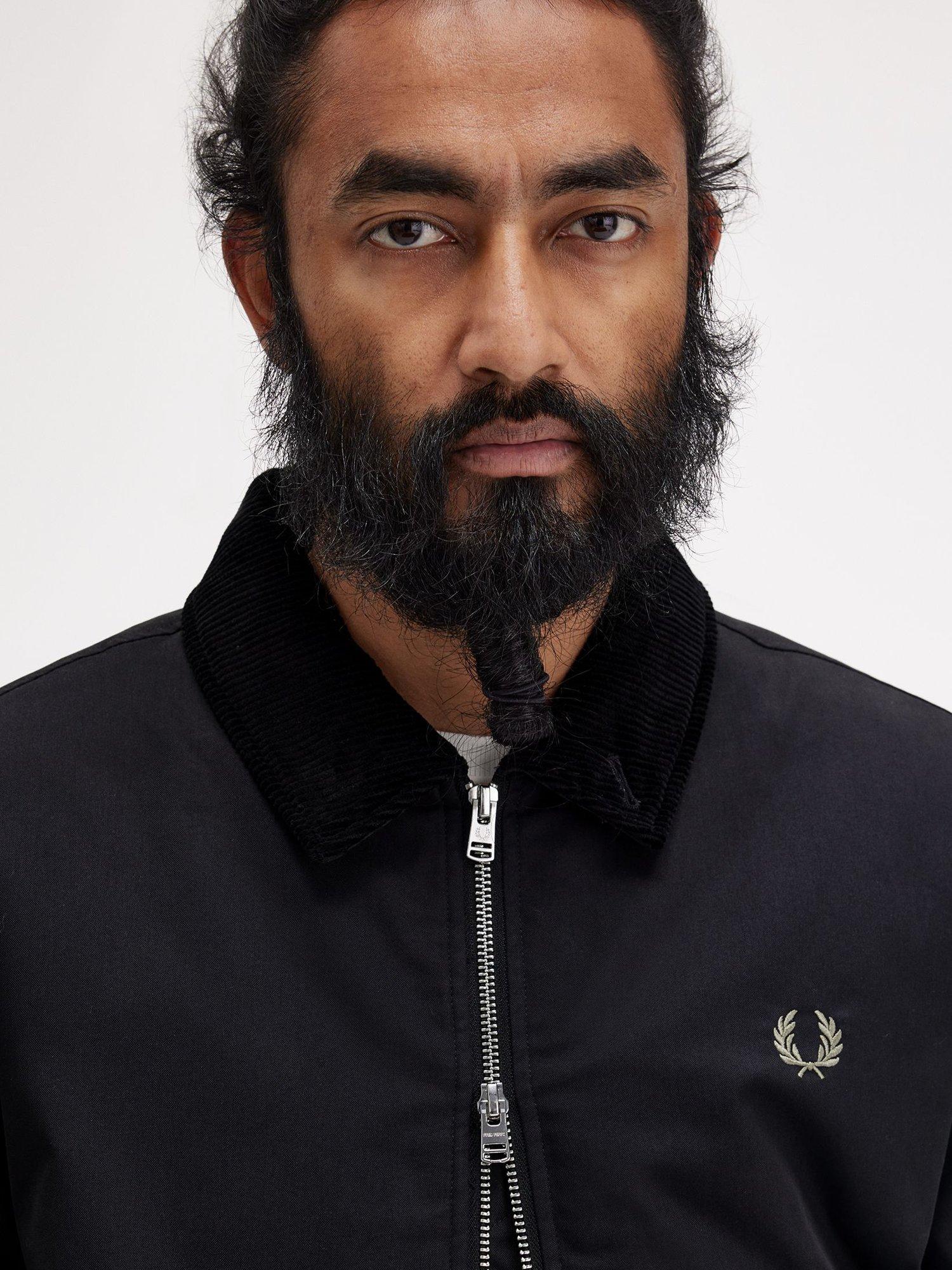 Fred Perry Caban Cotton Jacket Black