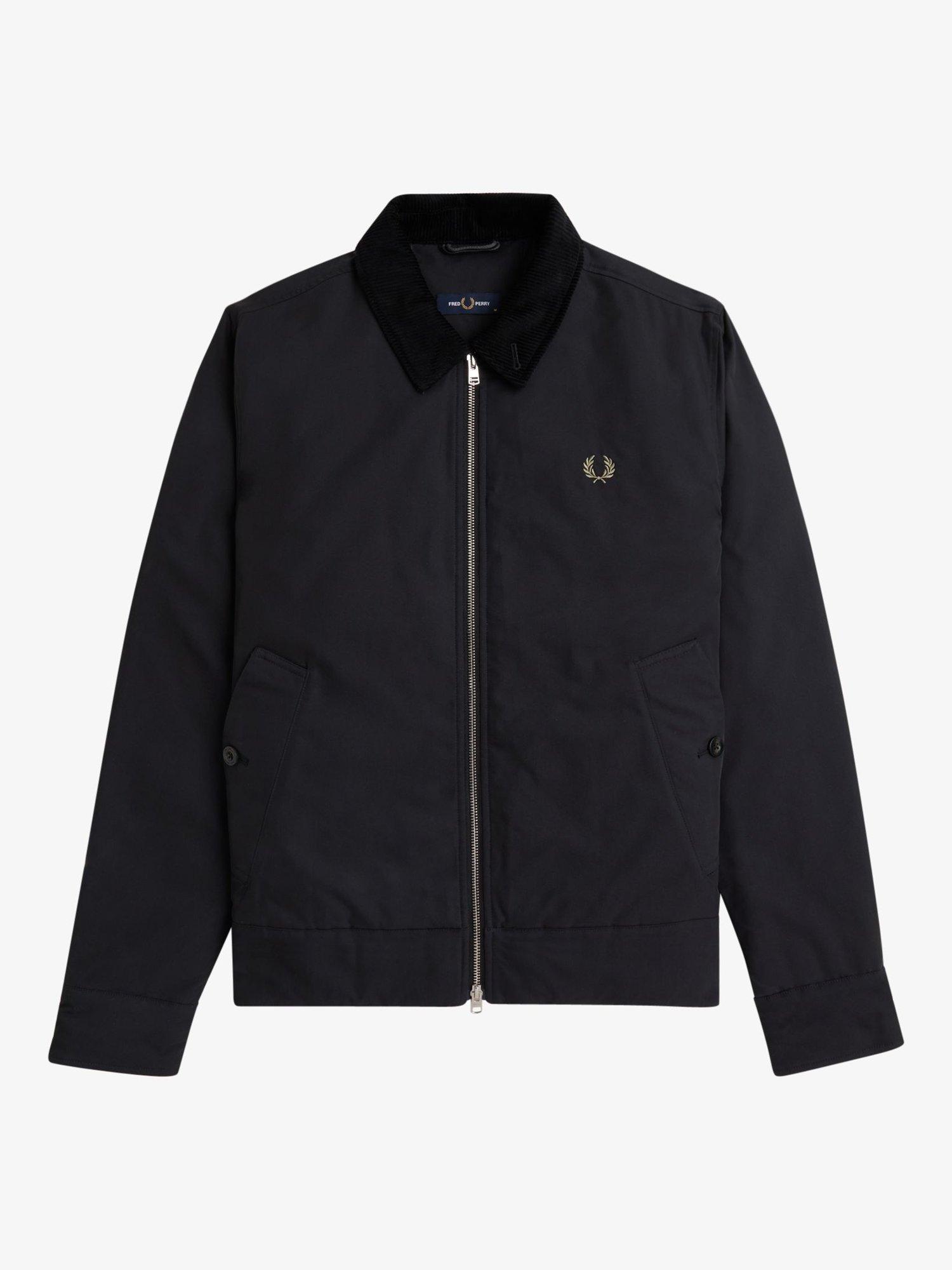 Fred Perry Caban Cotton Jacket Black