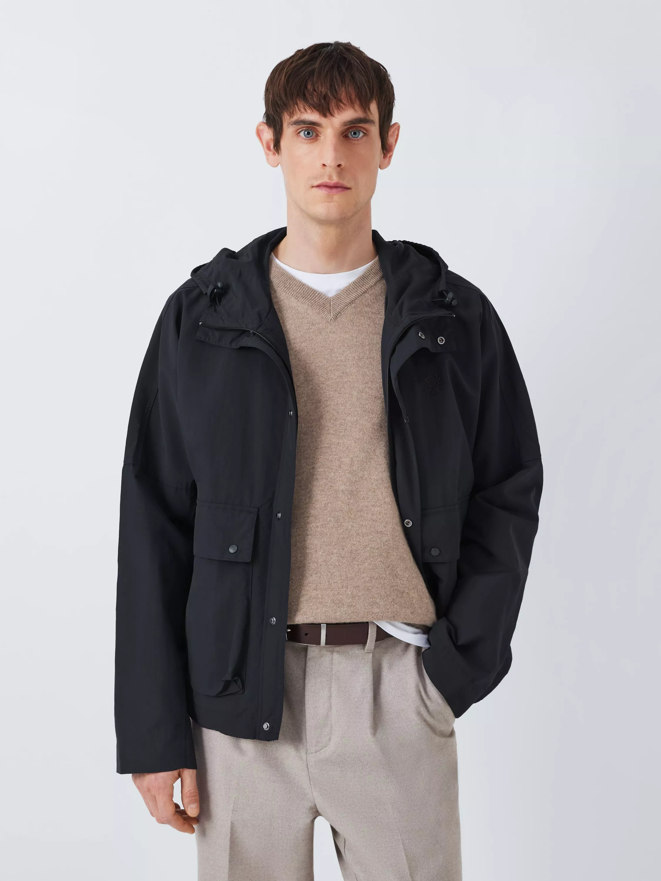 Fred Perry Short Snorkel Parka Navy