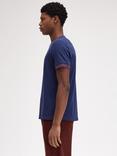 Fred Perry Striped Cuff T-Shirt, French Navy