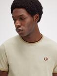 Fred Perry Twin Tipped T-Shirt, Oml/Hcmb/Whs Brwn