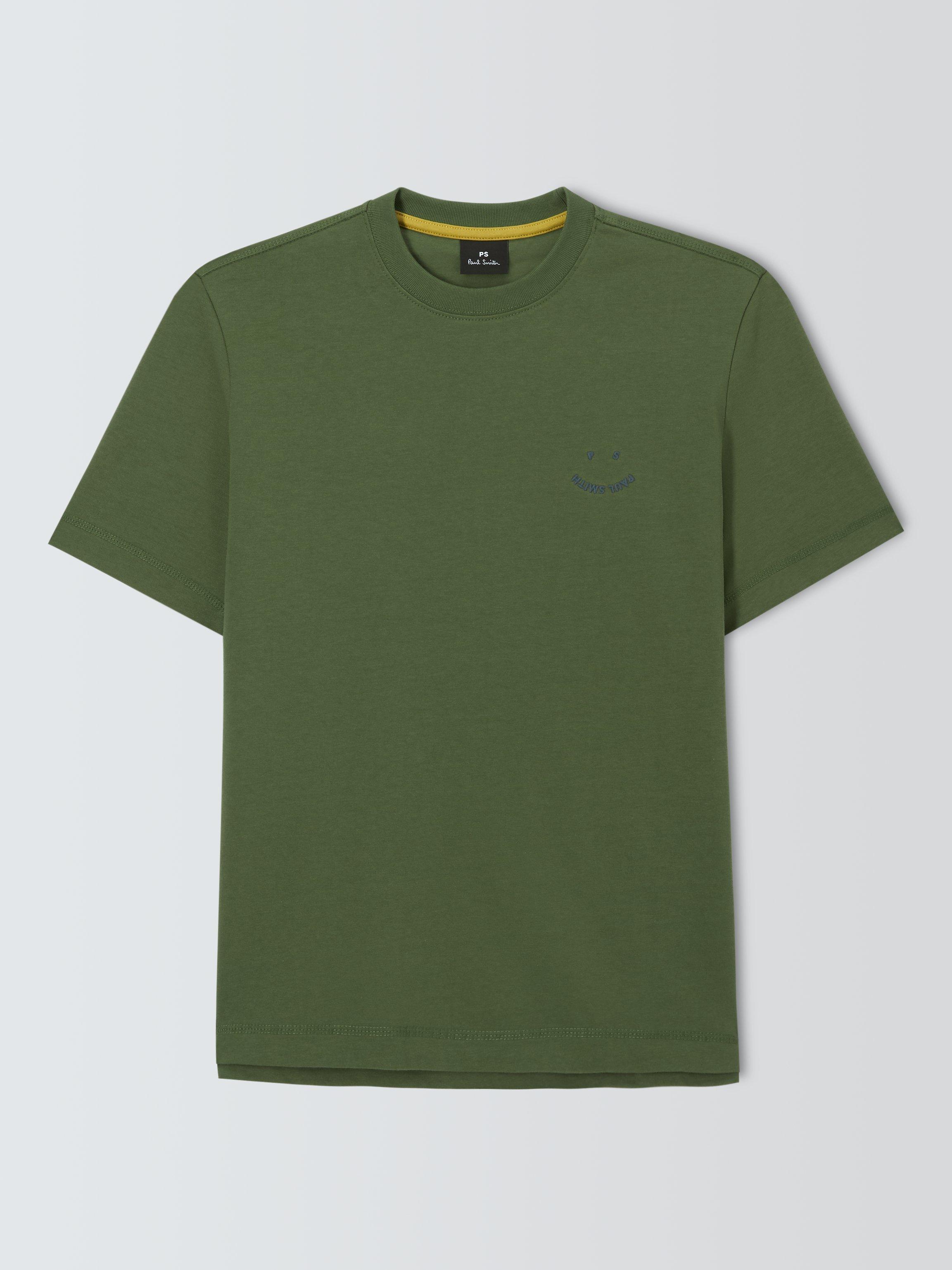 Paul Smith Organic Cotton Happy T-Shirt, Green