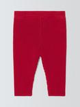 John Lewis Baby Knitted Leggings, Red