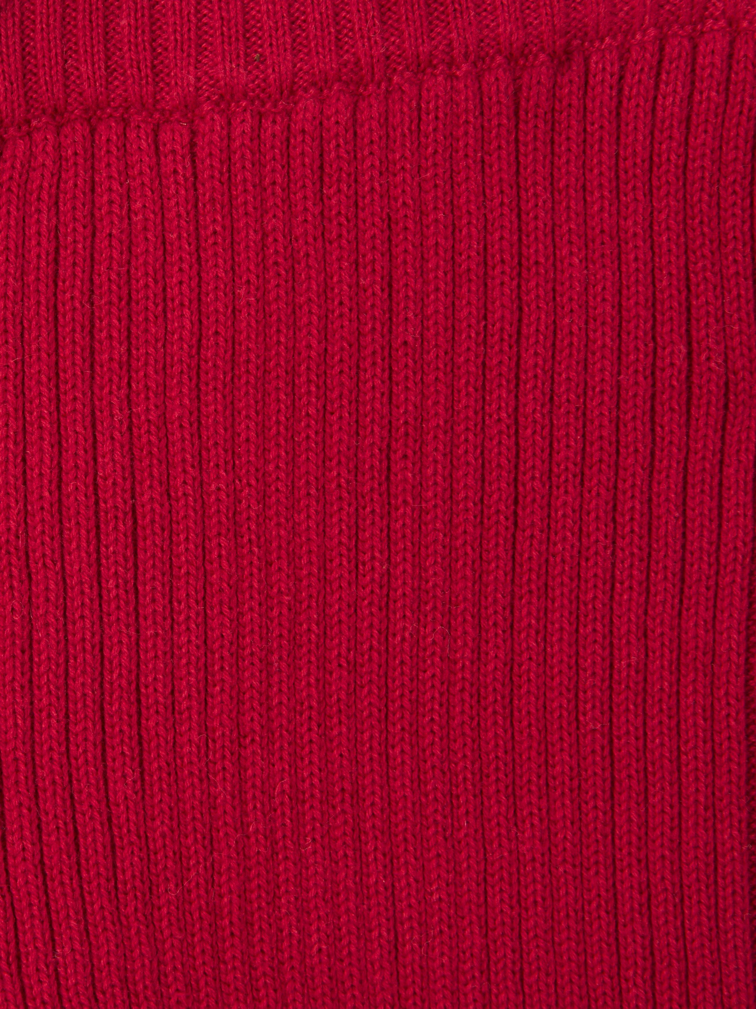 Product image 3 of 3, which shows John Lewis Baby Knitted Leggings, Red, 2-3 years