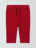 John Lewis Baby Corduroy Trousers, Red