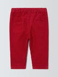 John Lewis Baby Corduroy Trousers, Red