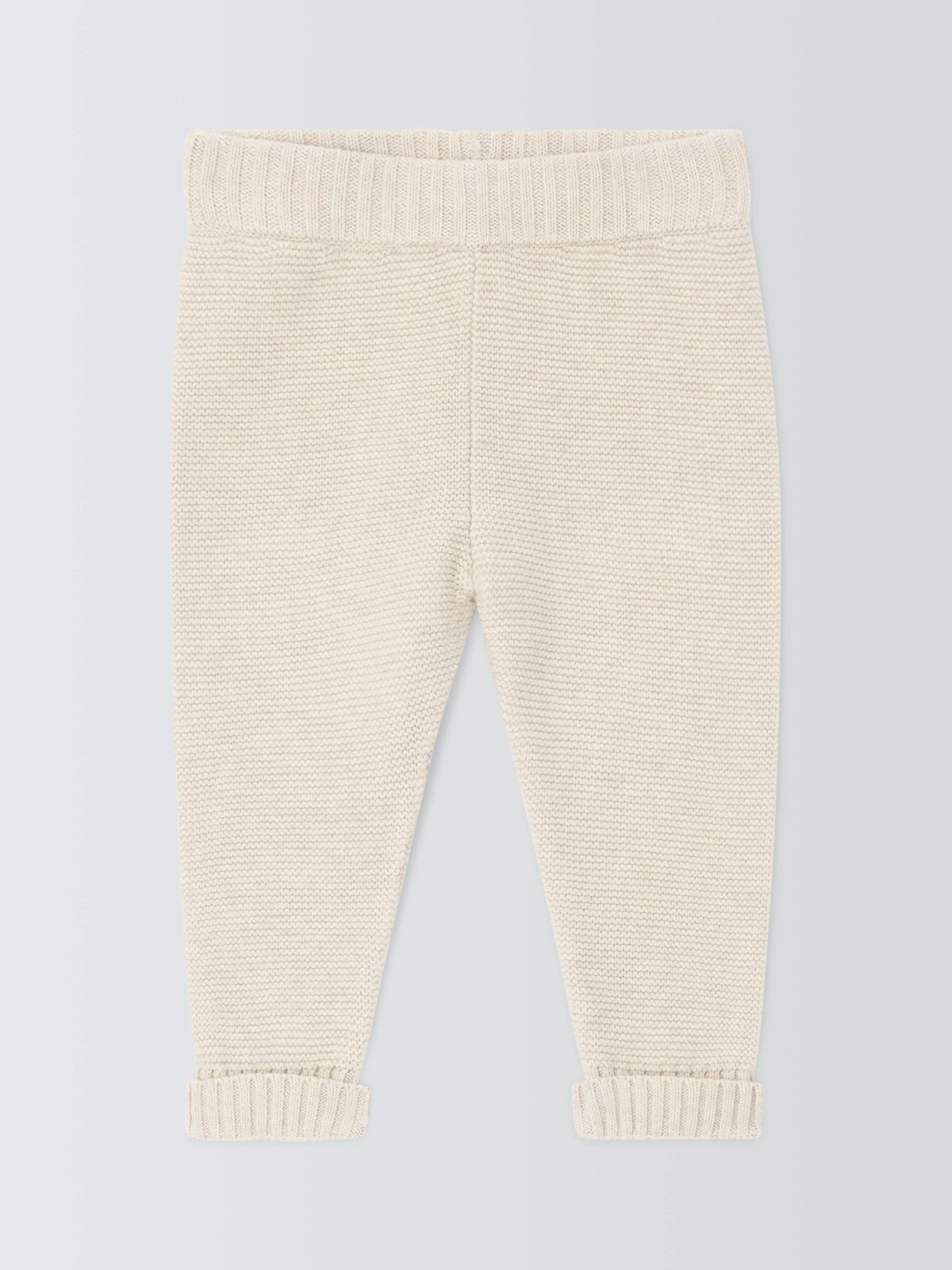 John Lewis Baby Knitted Leggings Natural