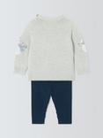 John Lewis Baby Knitted Snowman Jumper and Trousers Set, Multi