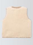 John Lewis Baby Borg Gilet, Ivory