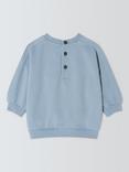 John Lewis Snow Friends Cotton Sweatshirt, Blue