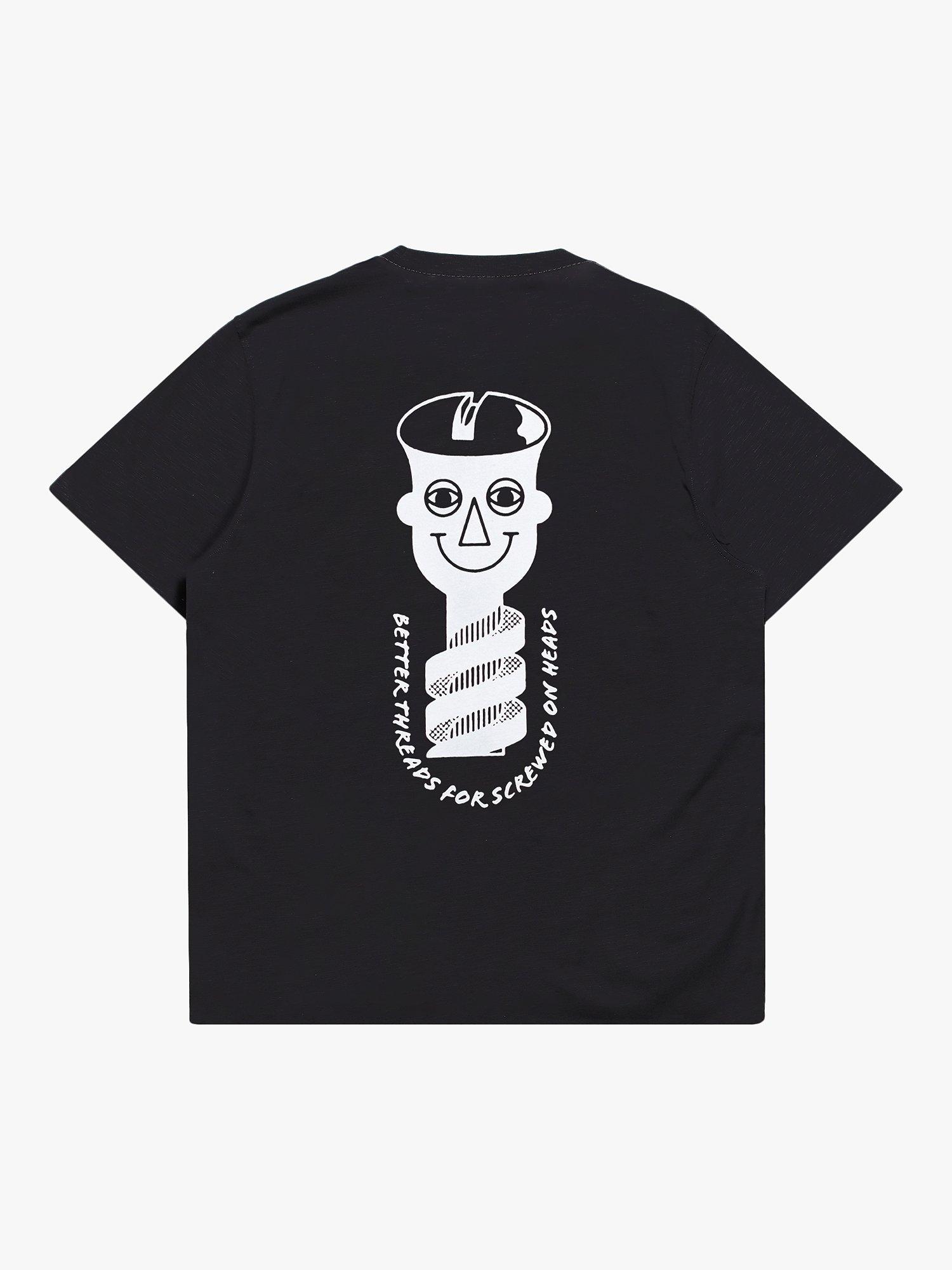 Product image 1 of 4, which shows Far Afield Good Dads Club Screwed Graphic T-Shirt, Black / White, M