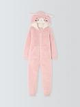 John Lewis Kids' Bunny Onesie, Pink