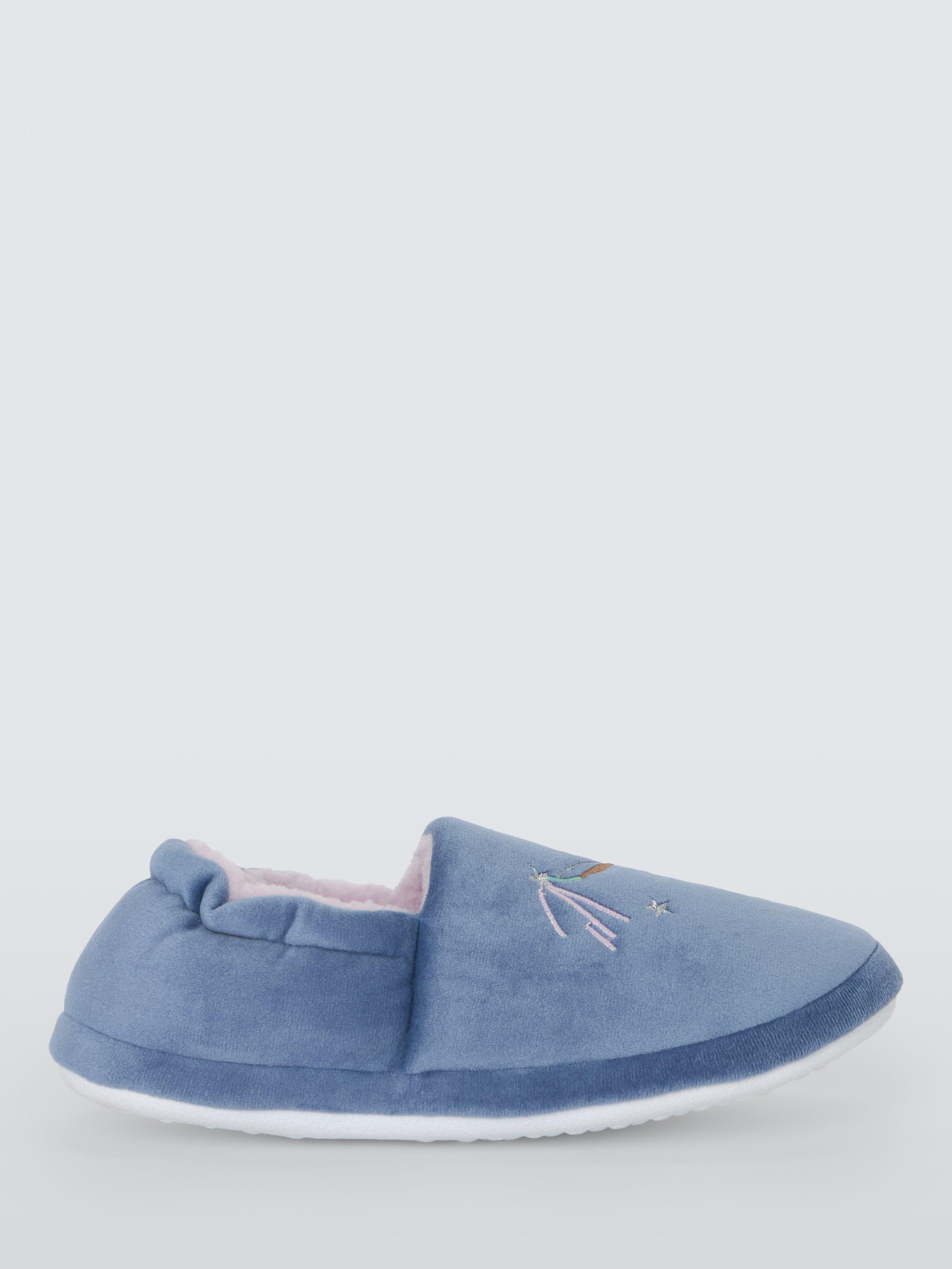 John Lewis Kids Fairy Embroidered Slippers Purple