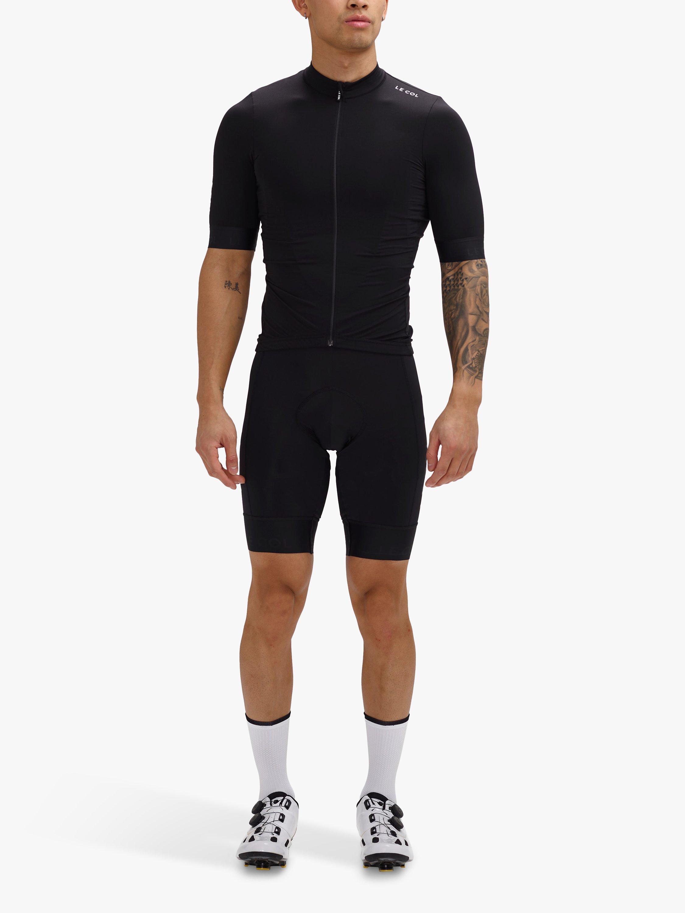 Product image 1 of 4, which shows Le Col Cycling Socks, Pack of 3, White/Black, S-M