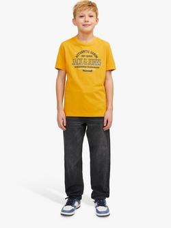 Jack & Jones Kids' Chris Loose Fit Jeans, Black Denim - view 2, Black Denim