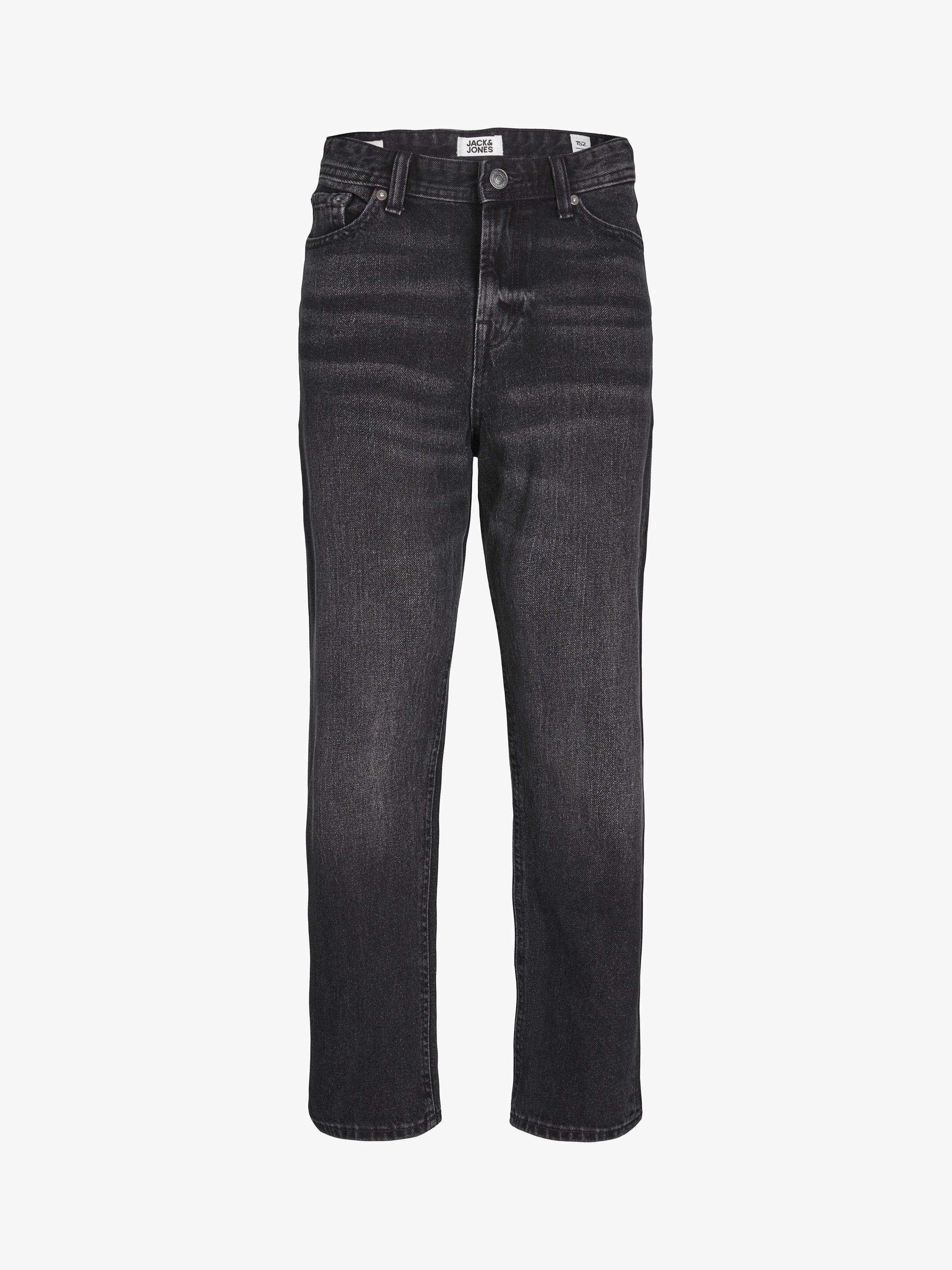 Jack & Jones Chris Stonewash Cotton Jeans, Black Denim, 8 years