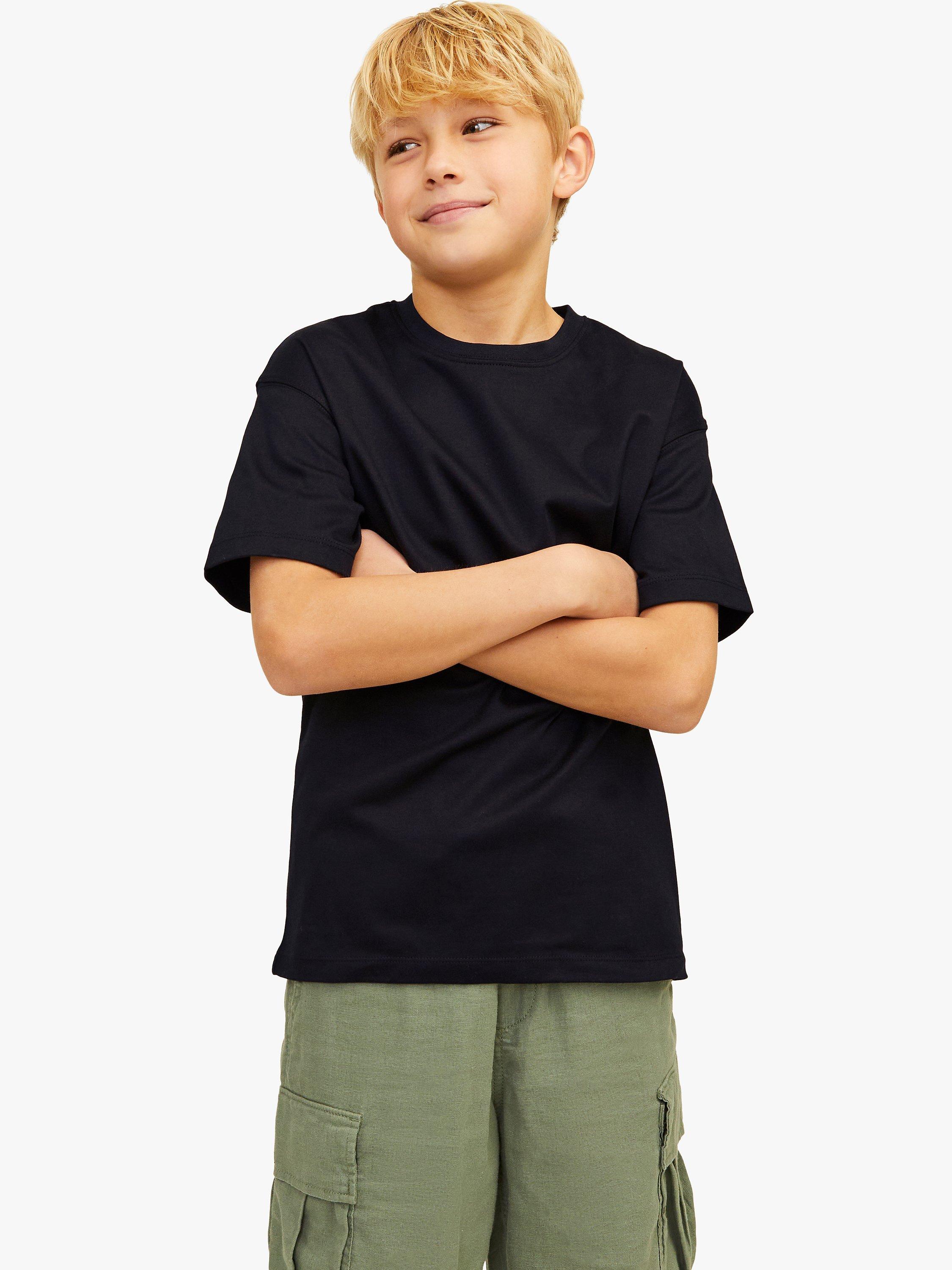 Product image 1 of 7, which shows Jack & Jones Short Sleeve Urban T-Shirt, Black, 8 years
