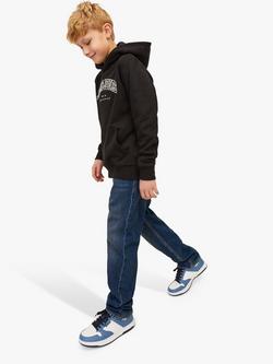 Jack & Jones Kids' Chris Loose Fit Jeans, Blue Denim, Blue Denim