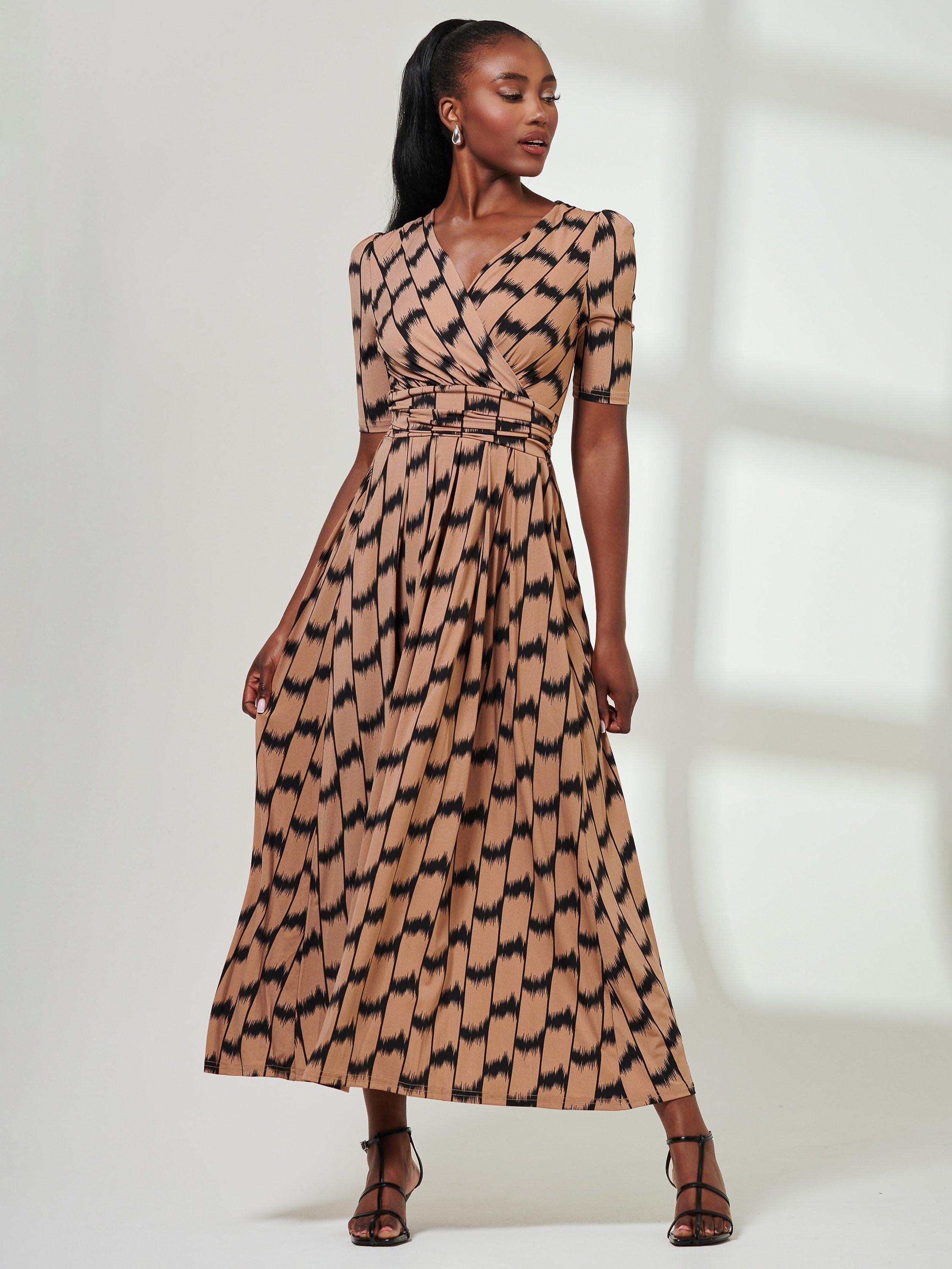 Product image 5 of 6, which shows Jolie Moi Karmie Jersey Dress, Brown, 8