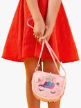 Angels by Accessorize Kids' Fluffy Unicorn Cross Body Bag, Pink