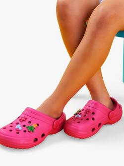 Angels by Accessorize Kids' Flower Charm Clogs, Pink - view 2, Pink